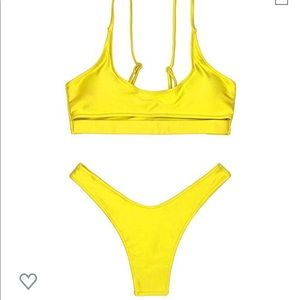 Yellow bikini